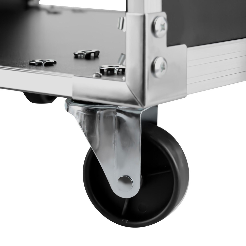 Portable Rolling Network Data Rack19In Server Rack Open Frame 16U 4Post w/Caster