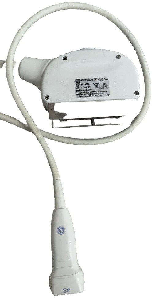 GE 4S Ref 2315110 Phased Array Ultrasound Transducer Probe Untested