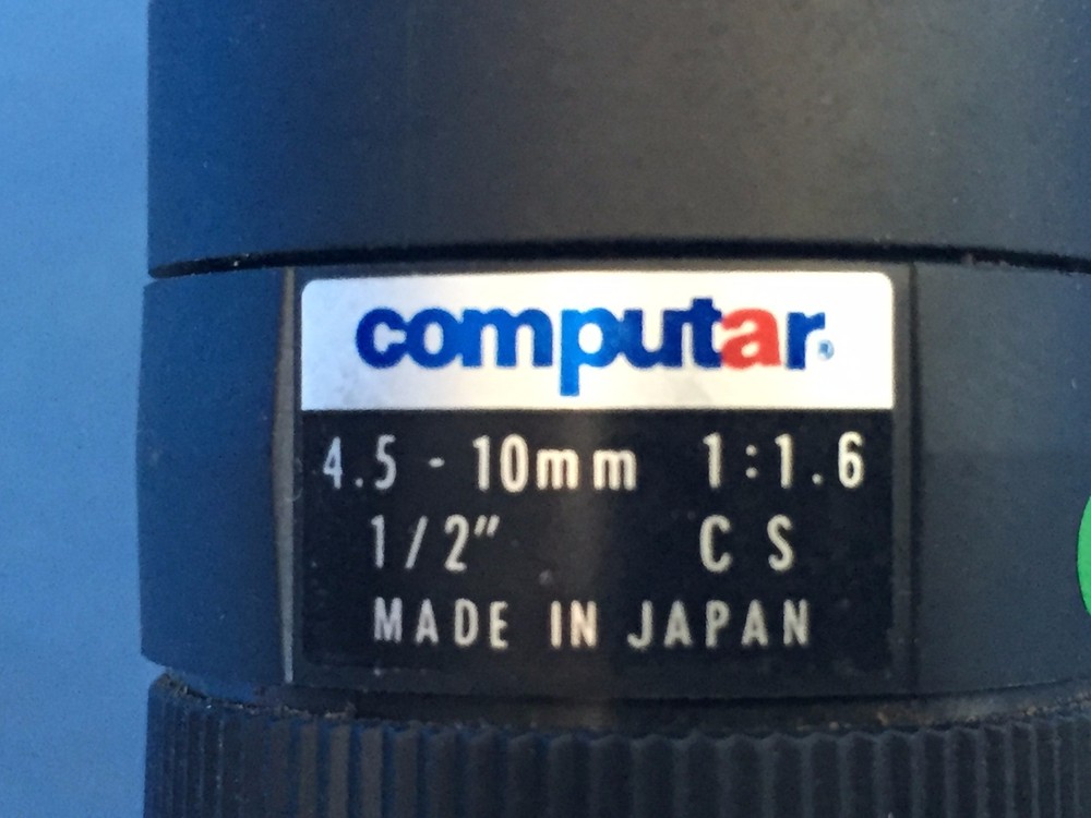 GENWAC GW-902H CCD CAMERA WITH COMPUTAR LENS 4.5-10MM