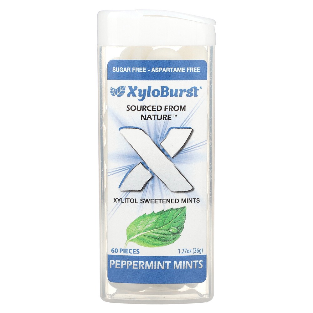 Xylitol Sweetened Mints, Peppermint, 60 Pieces