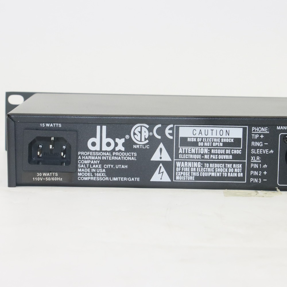 DBX 166XL Compressor Limiter/Gate Effects DSP Processor Free Shipping