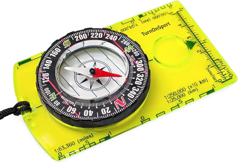 Acrylic Baseplate Compass with Liquid-Filled Capsule for Accurate Direction