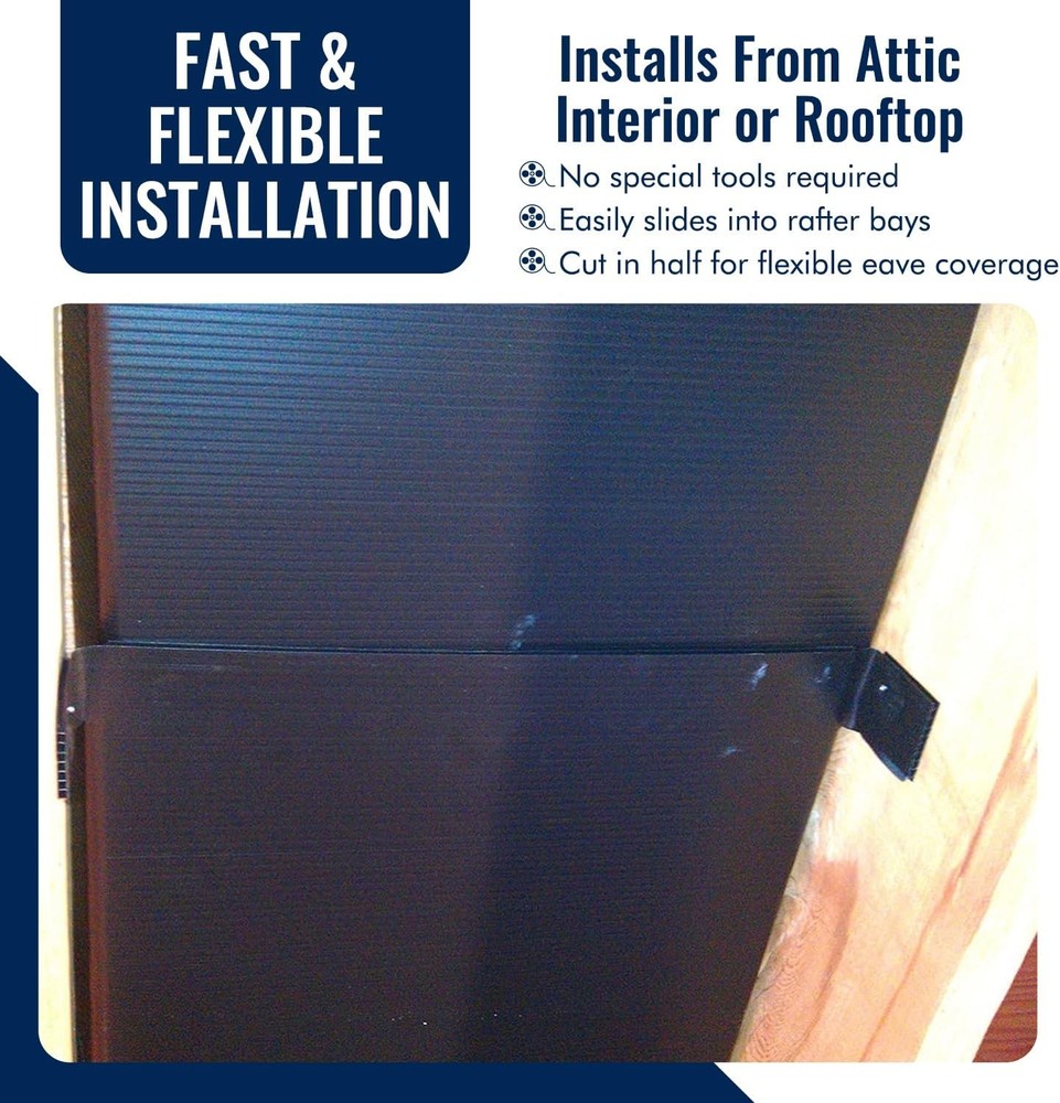 SmartBaffle 16 Attic Insulation Baffle - Polyethylene Attic Baffles for 14.5" Ra