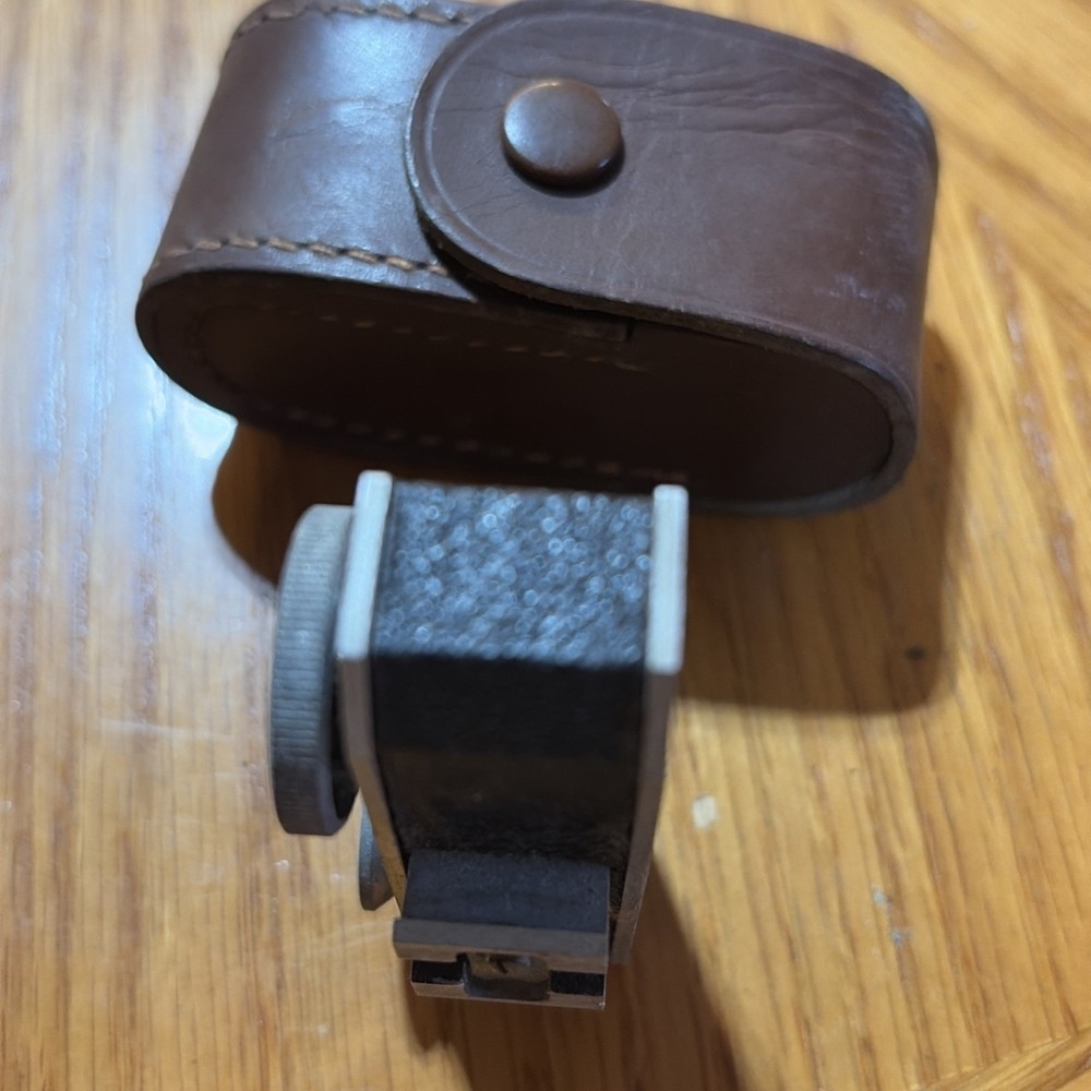 Vintage TELEX Rangefinder Germany Camera Accessory with Leather Case Untested