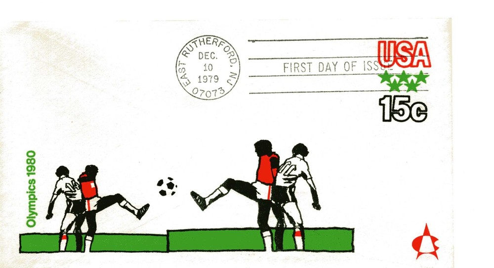 U596 Olympic Games Embossed Stamped Envelope Andrews FDC