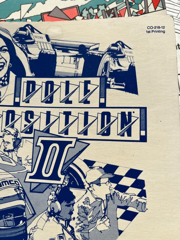 Atari Pole Position & Position II Arcade Service Manual & Schematic Supplement