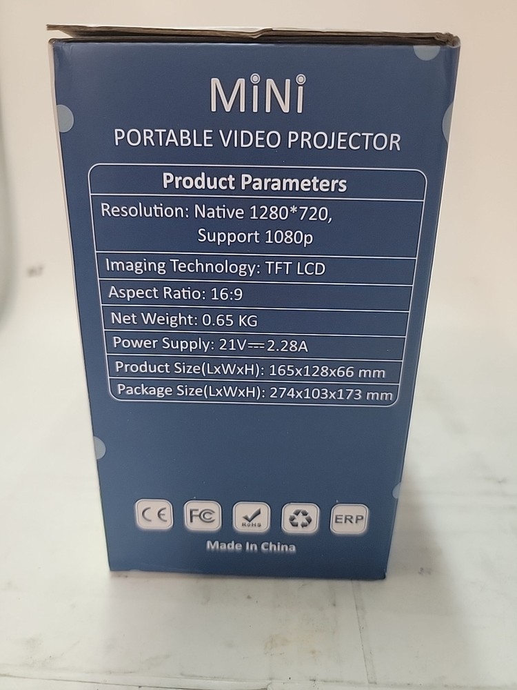 Mini Projector, Glisogo Wifi Bluetooth Portable Projector, Support 1080P IB4