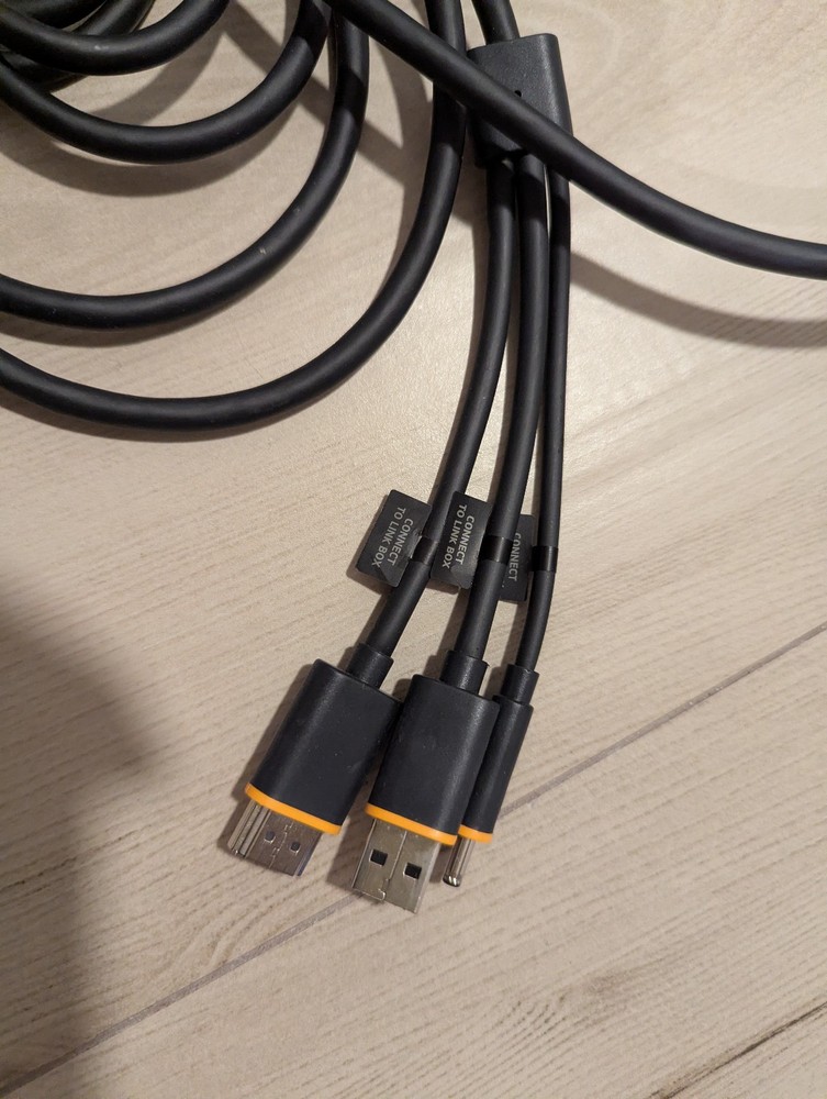 OEM HTC Vive VR Headset 3-in-1 Replacement Cable 5 meter Only