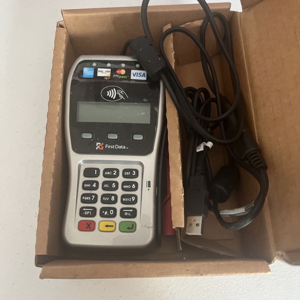 OB First Data FD-35 Pin Pad Credit Card Reader
