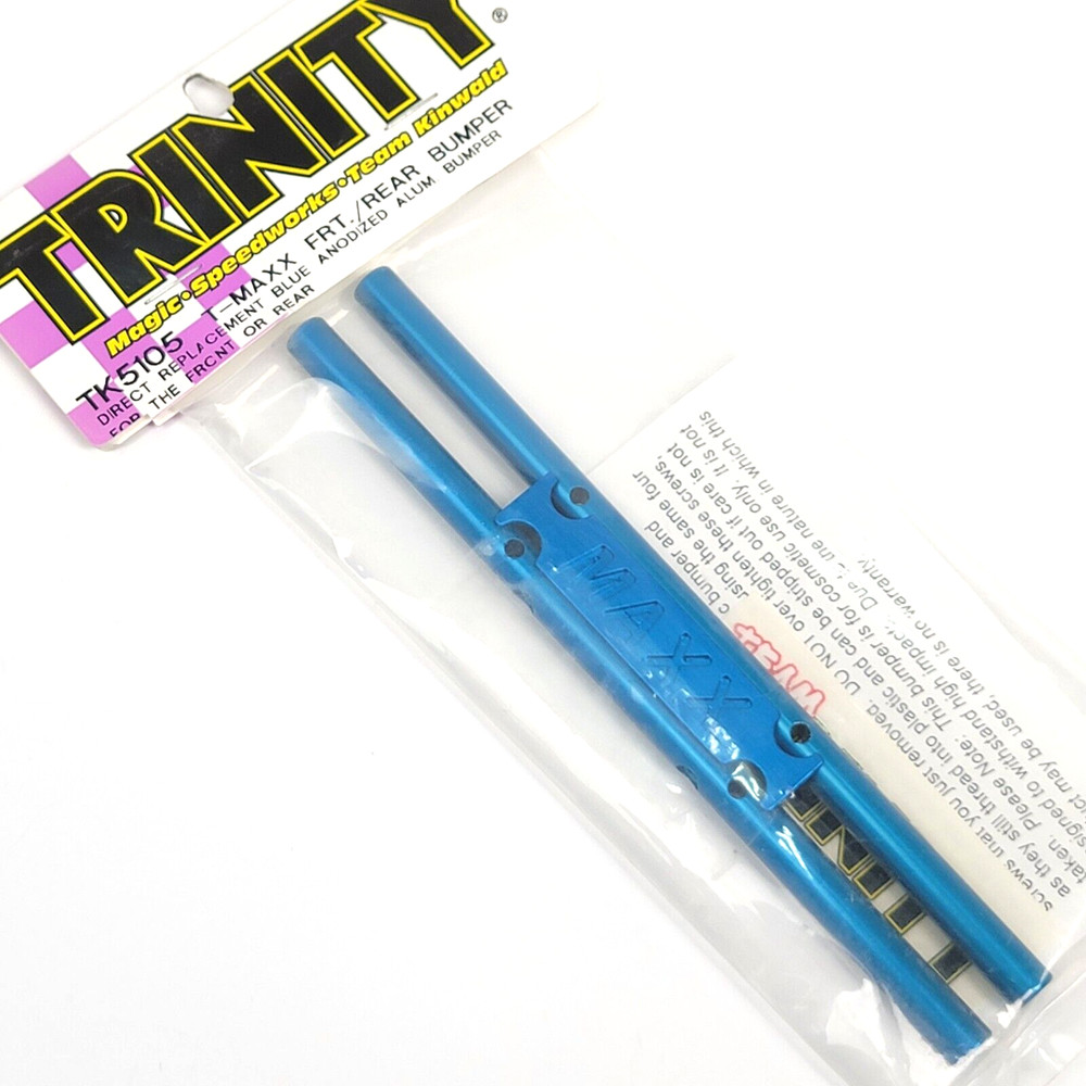 Vintage Team Trinity T-Maxx E-Maxx Ble Anodized Front Or Rear Bumper TK5105
