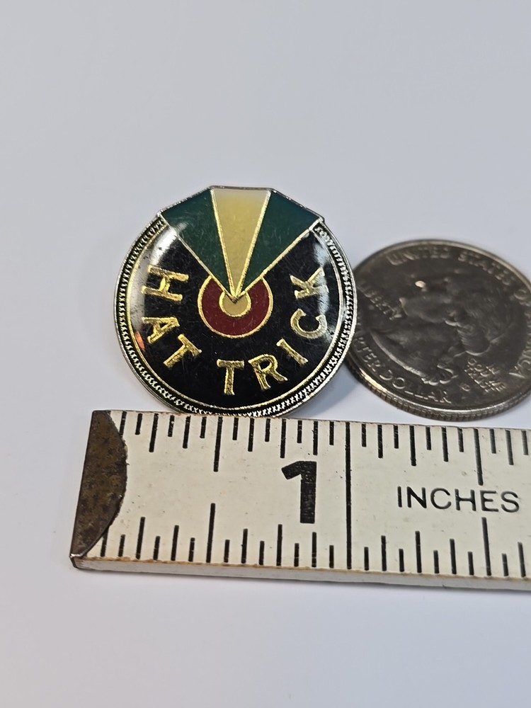 Hat Trick Darts Score Lapel Pin