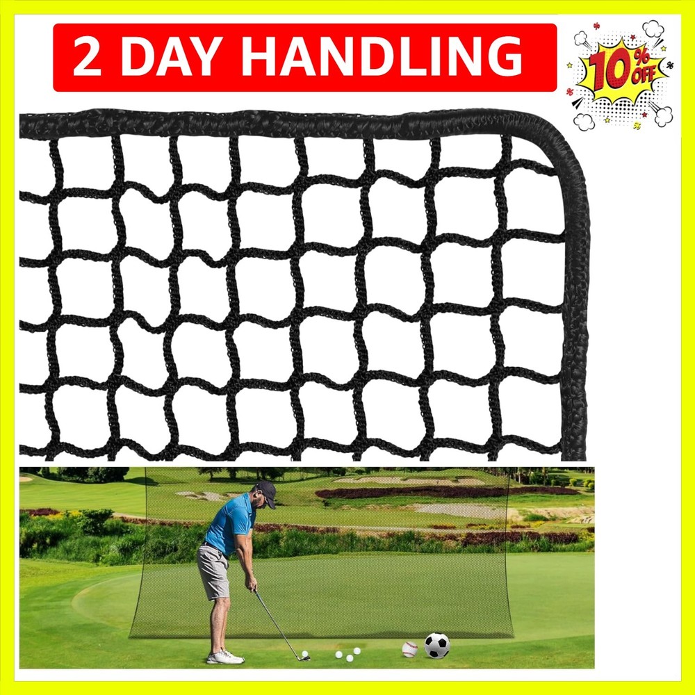 Golf Practice Net, 10Ft/15Ft/20Ft Golf Hitting Nets Heavy Duty Nylon Golf Net...
