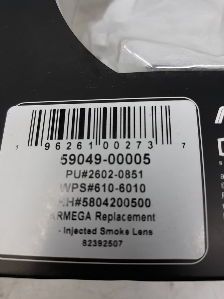 100% ARMEGA Replacement Lens - Injected Smoke Lens