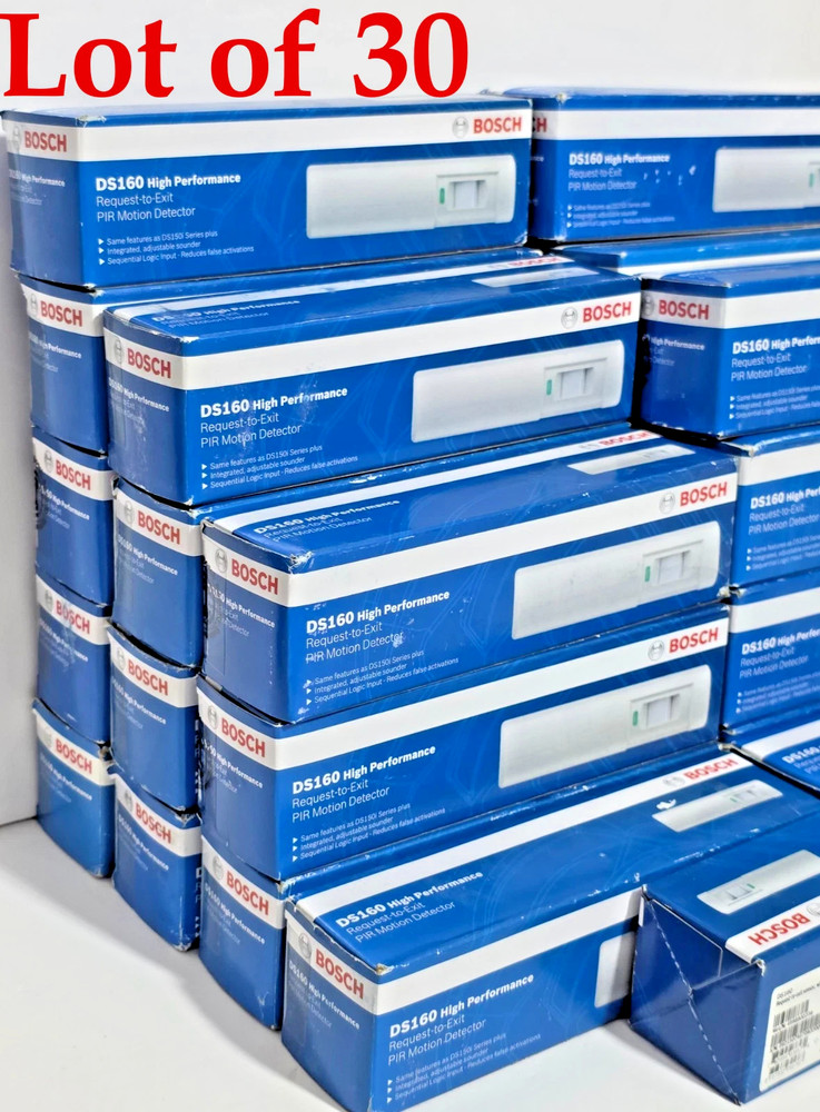 Lot of 30: BOSCH DS160 High Performance Request To Exit PIR Motion Sensor