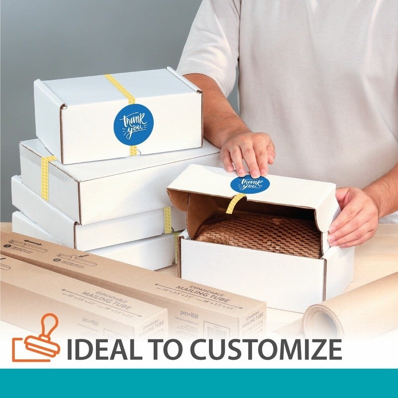 Side Loading Shipping Boxes 30 Count Durable Corrugated Mailers Secure Shipping