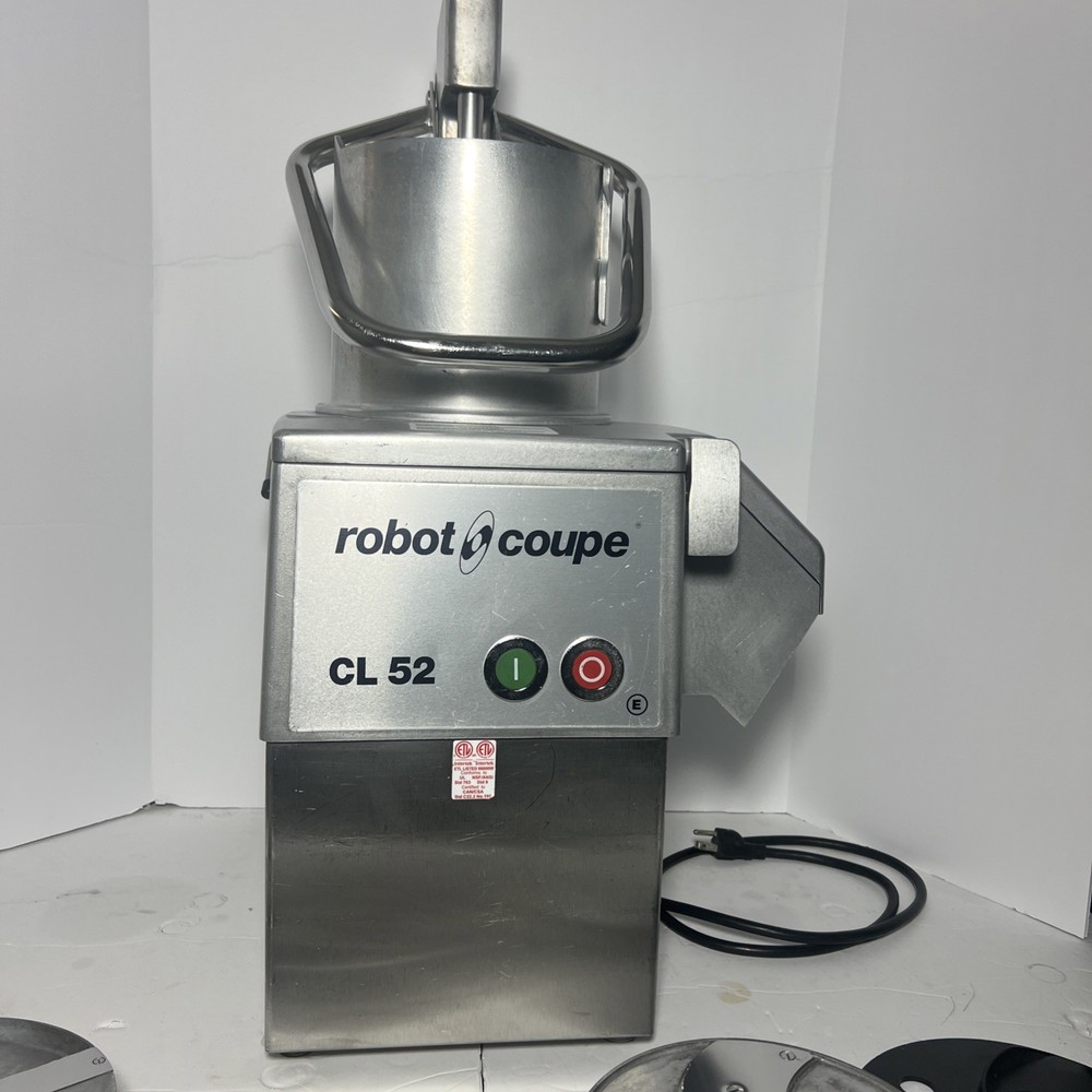Robot Coupe CL 52 E Series E Continuous Feed Vegetable / Food Processor W/ Discs