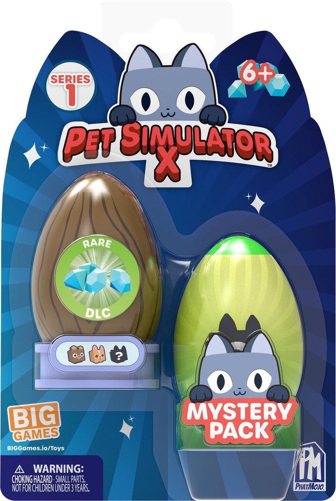 Pet Simulator X Mystery Pets 2PK 2 Piece Set, Multicolor