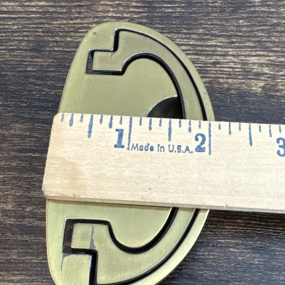 Drexel Passage Drawer Pull Handle Campaign Brass KBC N-16827 Replacement MCM