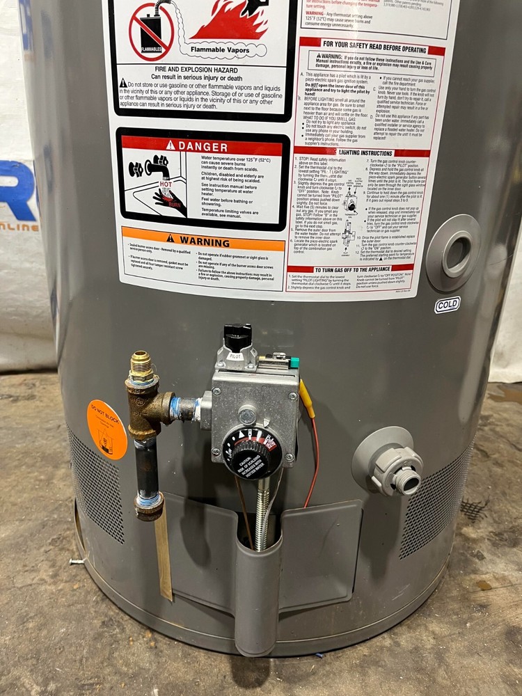 RHEEM XG75T06ST76U0 75 GALLON WATER HEATER, GAS POWERED