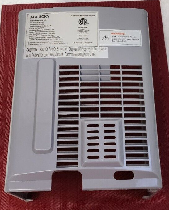 AGLUCKY HZB-12/B Countertop Ice Maker Replacement Part OEM ~ Back Panel