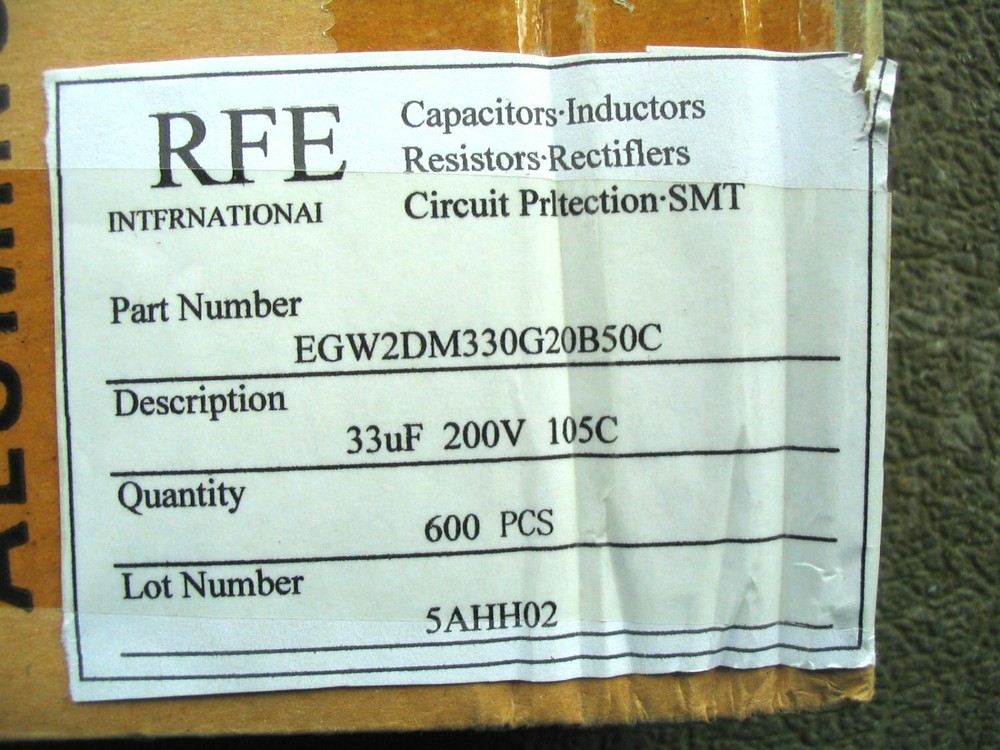 4 pc - 33uf 200v radial electrolytic capacitors 105c (blu)