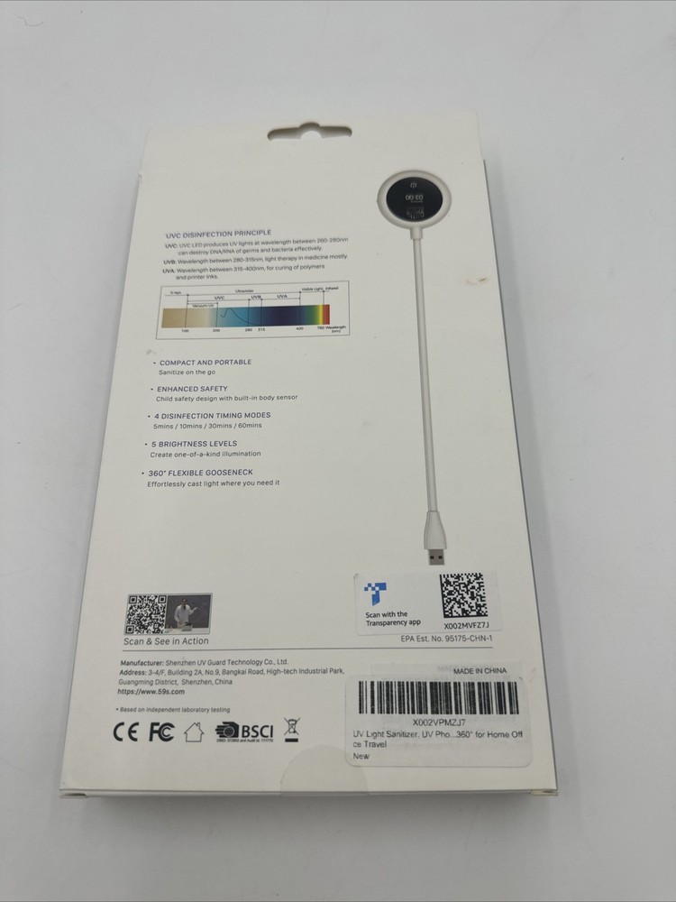 USB UV Sanitizing Light