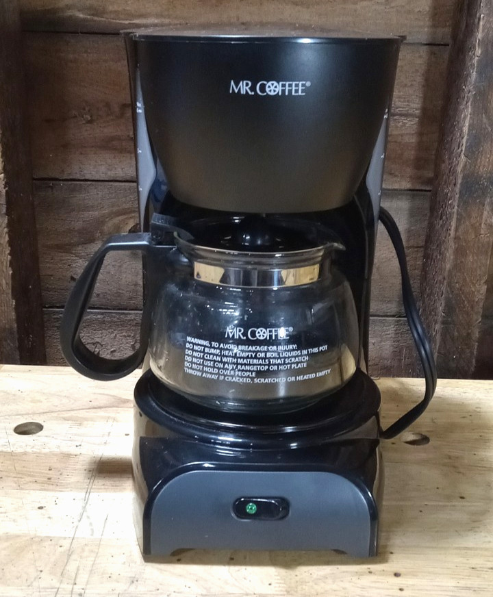 Mr Coffee Switch 4 Cup Drip Coffee Maker Brewer Model #DR5 - Black