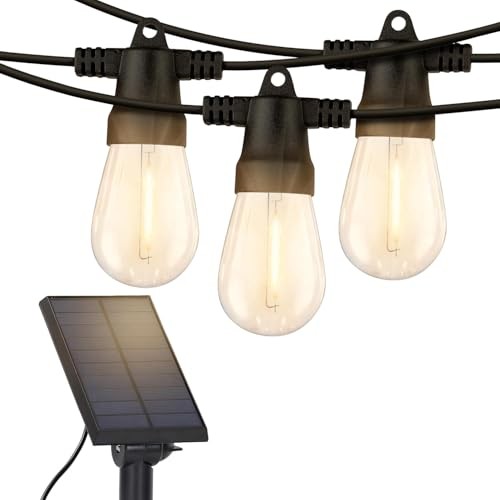 Ambience Pro Solar Powered Outdoor String Bright (1W) Manual Control 27 FT