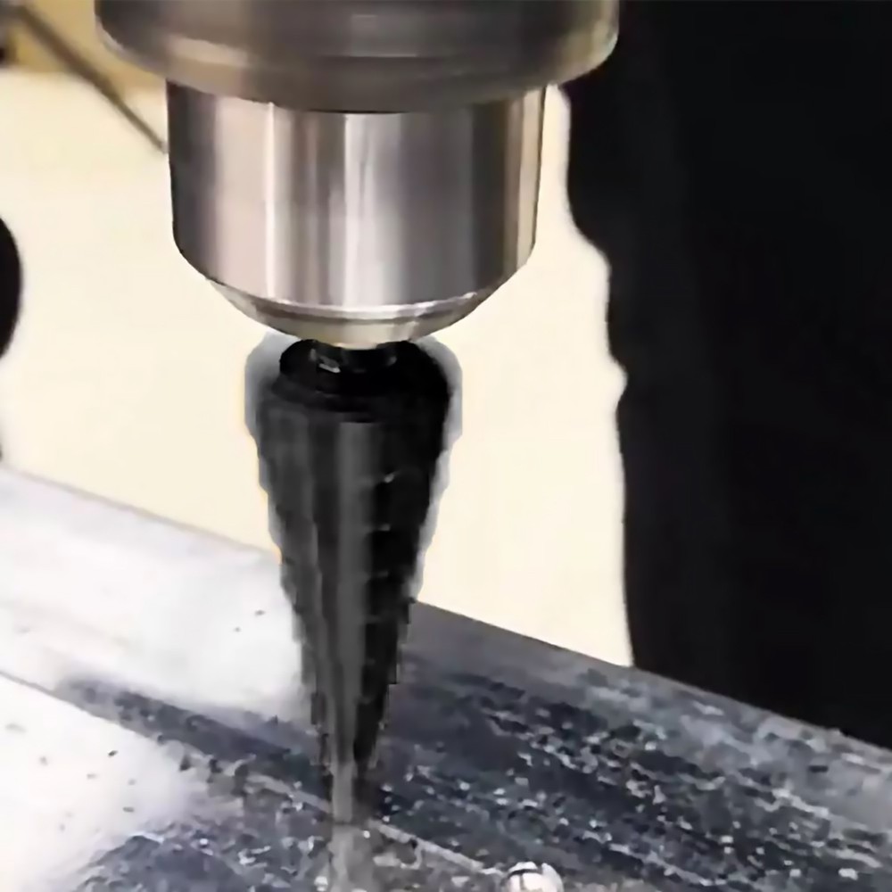 3PCS HSS Step Drill Bit Set Large Cone Titanium Bit Kit Metal Hole Cutter