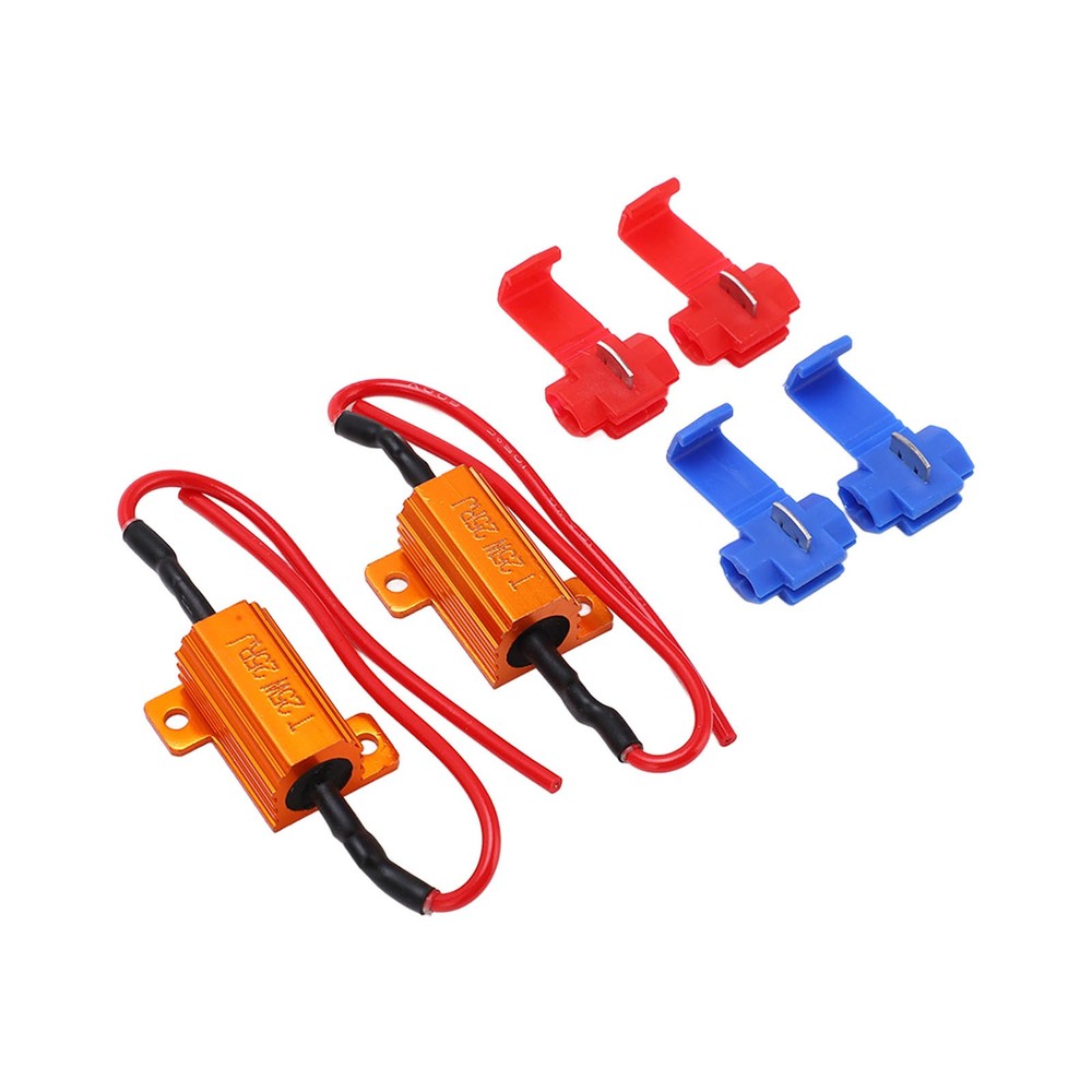 ♡ 2set 25W 25Ω LED Resistance Decoder Anti Corruption Load Indicator Resistor
