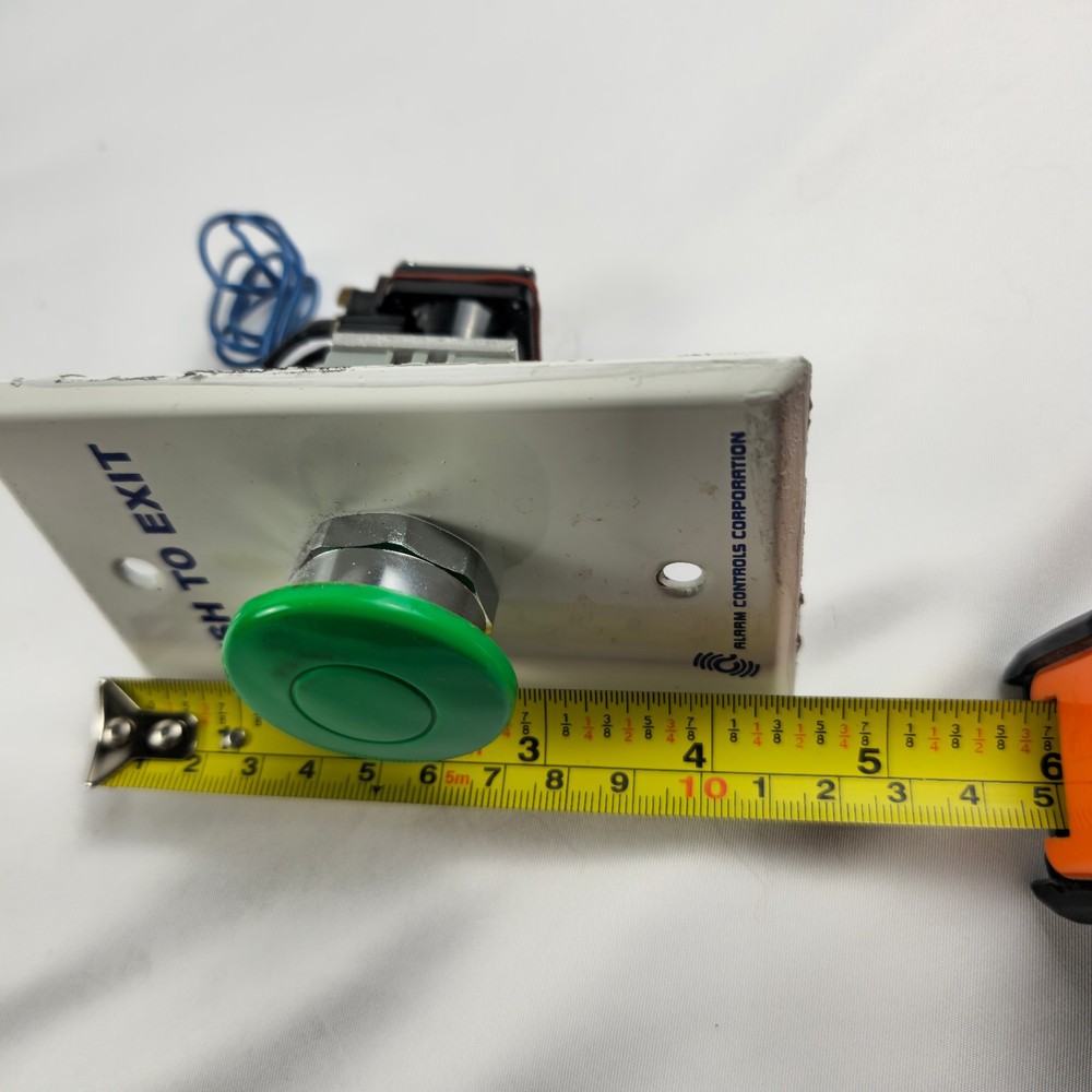 Alarm Controls TS-14 WH Push to Exit Button with Pneumatic Time Delay