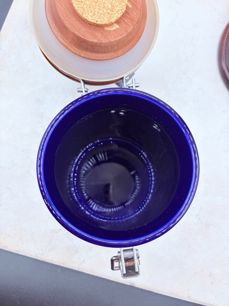 Cobalt Ceramic Coffee Grinder Made in Italy
