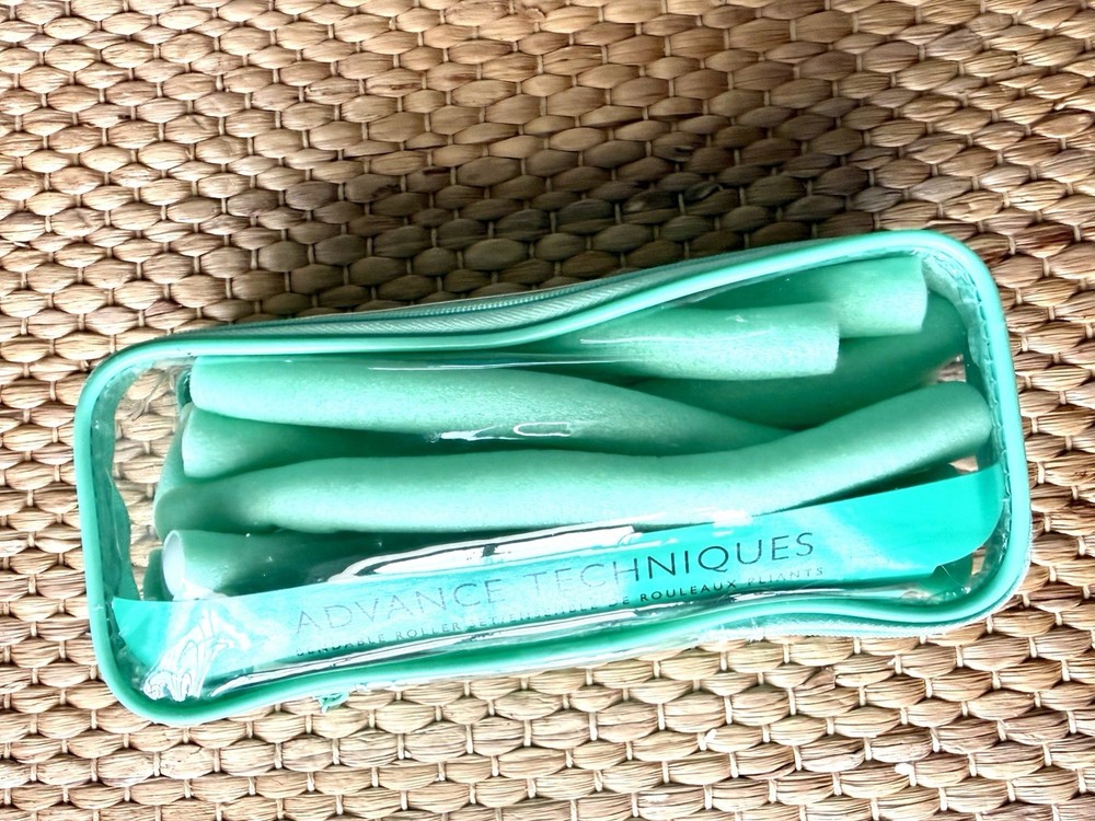 Avon Advanced Techniques 12 Green Bendable Roller Set Create Spiral Hair Curls