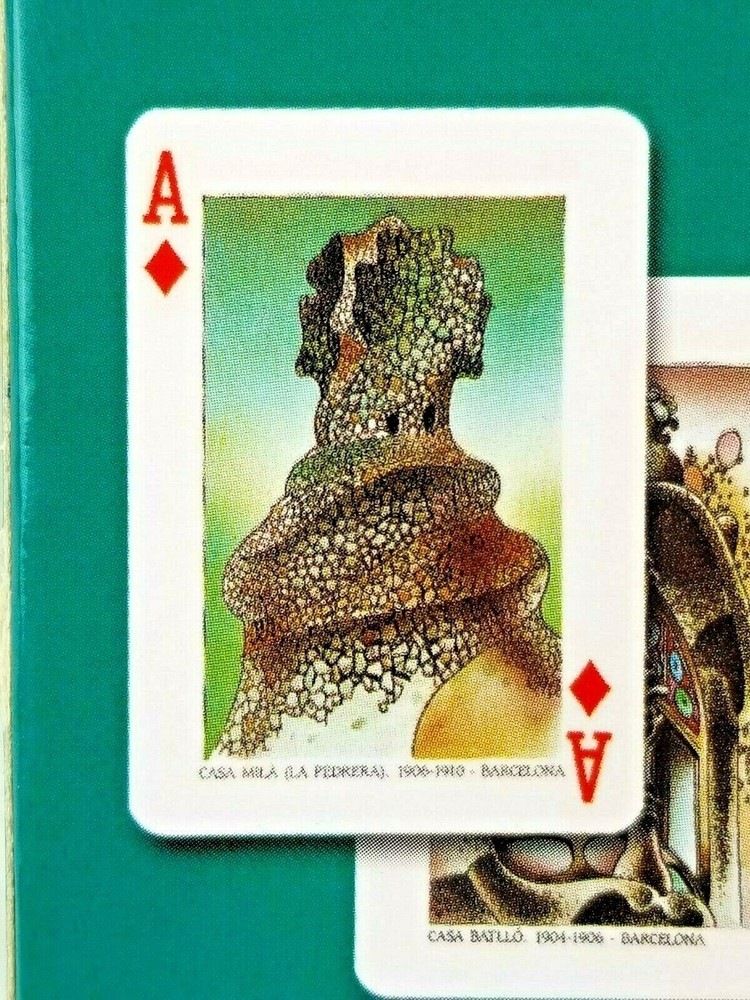 Gaudi Poker Playing Cards 54 Colour Illustrations