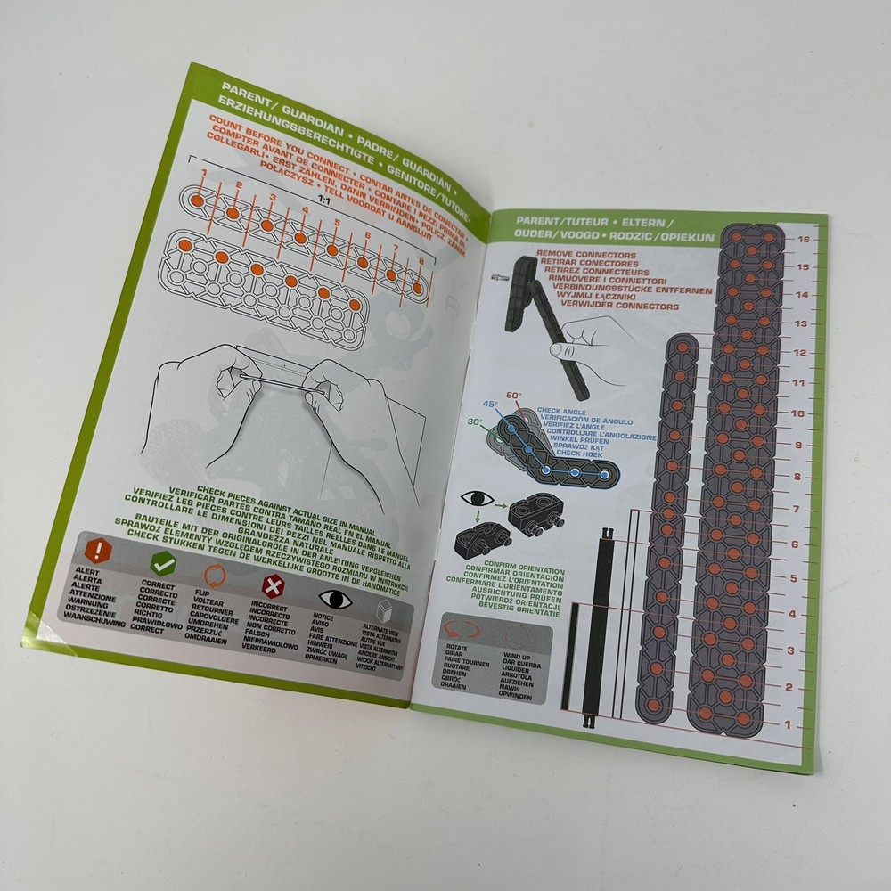 Hex Bug Vex Robotics Construction Building Set Catapult Instructions Book Only