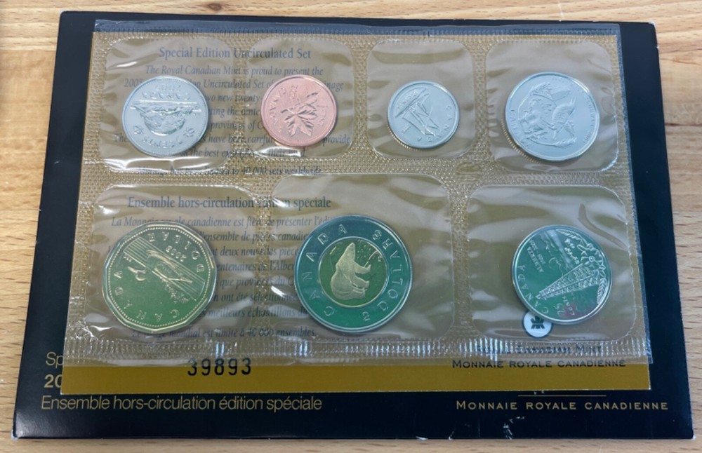 2005 Special Ed Canada Uncirculated Proof Like Mint Set, original envelope & COA