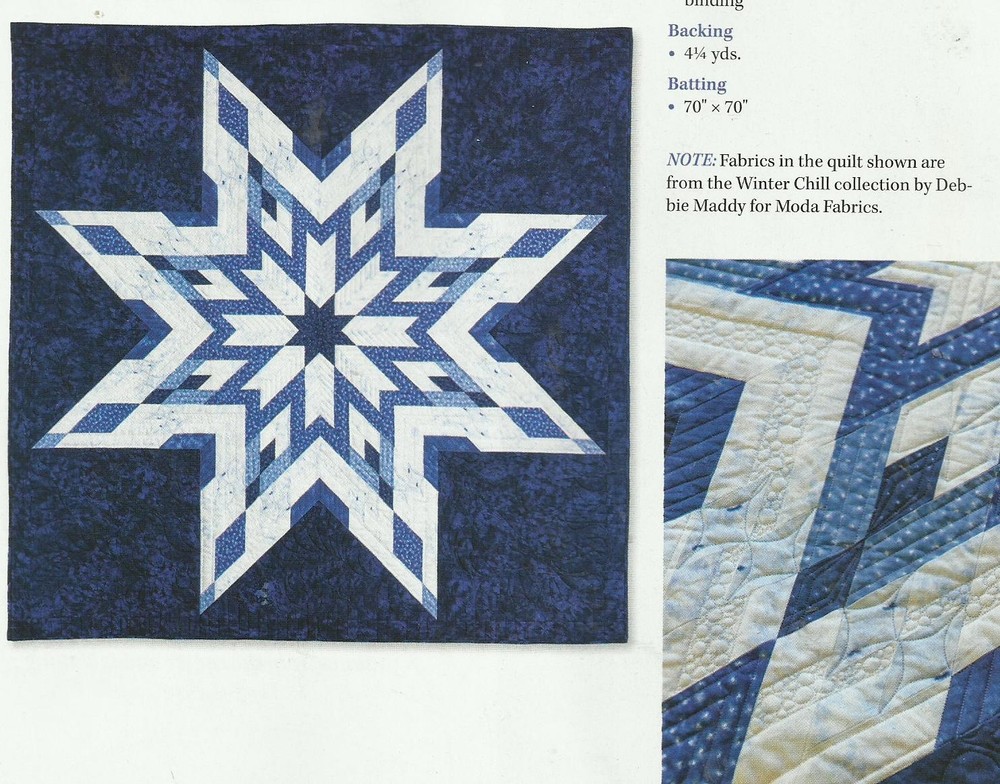 A0253 SHINE ALL NIGHT QUILT PATTERN/INSTRUCTIONS