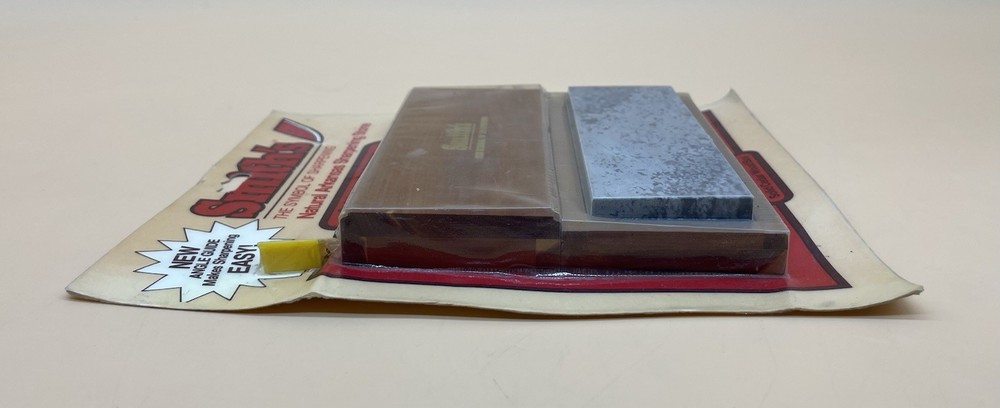 Smith's Hard Natural Arkansas Sharpening Stone In Solid Cedar Wood Storage Box