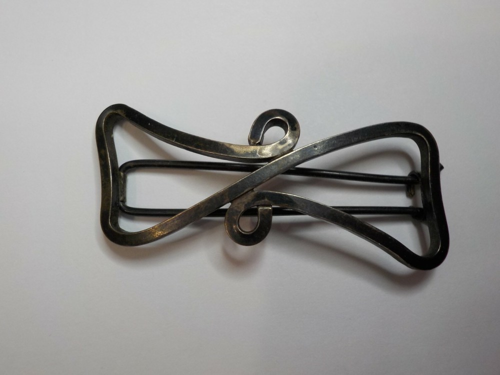 Ella L Cone Sterling Barrette signed xTo handELCmade original