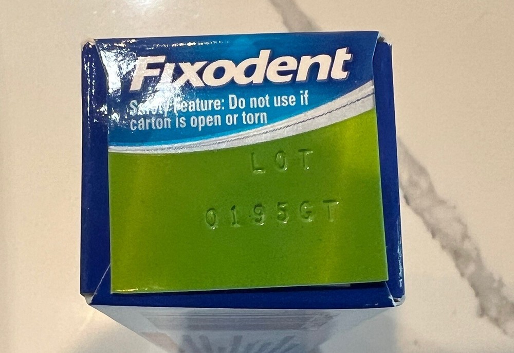 (1) Fixodent Fresh Mint Denture Adhesive Cream 2.4oz NEW