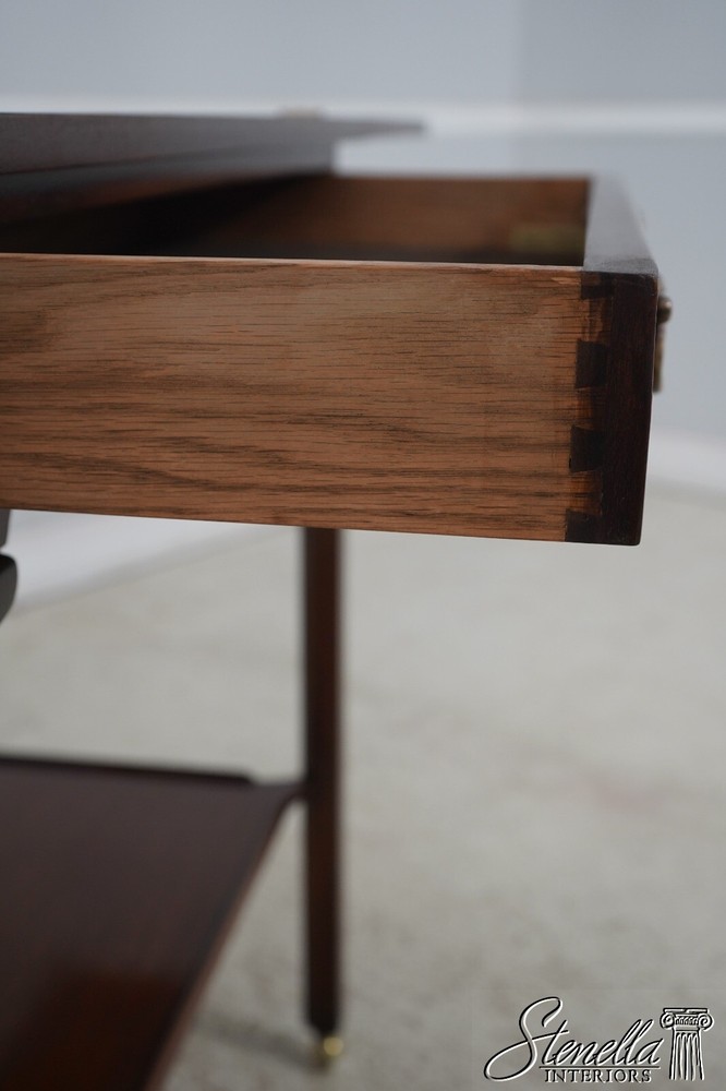 L62569EC: SMITH & WATSON Flip Top Mahogany Server Cart