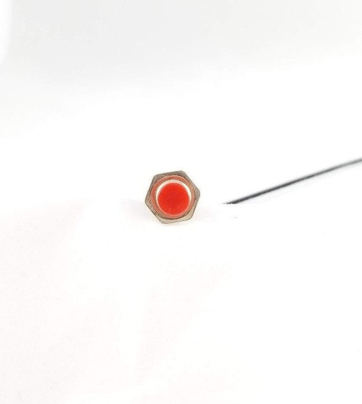 Tesi MICRO 7MM Momentary Push Button Guitar Kill Switch with Red Top