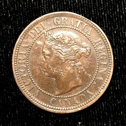Canada  1891 C2 LLLD large cent  KM 7  XF        (1)