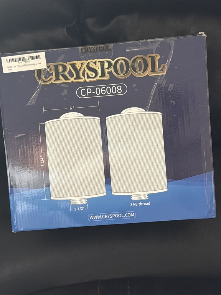 Cryspool Spa & Pool Filter cp-06008 2 Pack