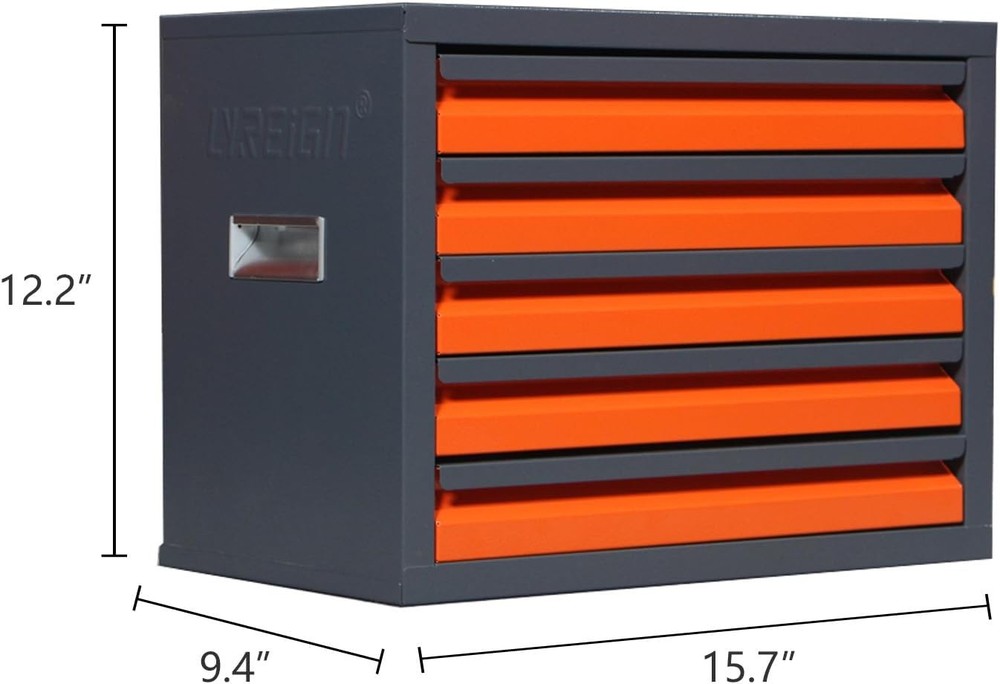 Drill Bit Dispenser Cabinet 5 Drawers Organizer Stackable Milling Cutter Storage