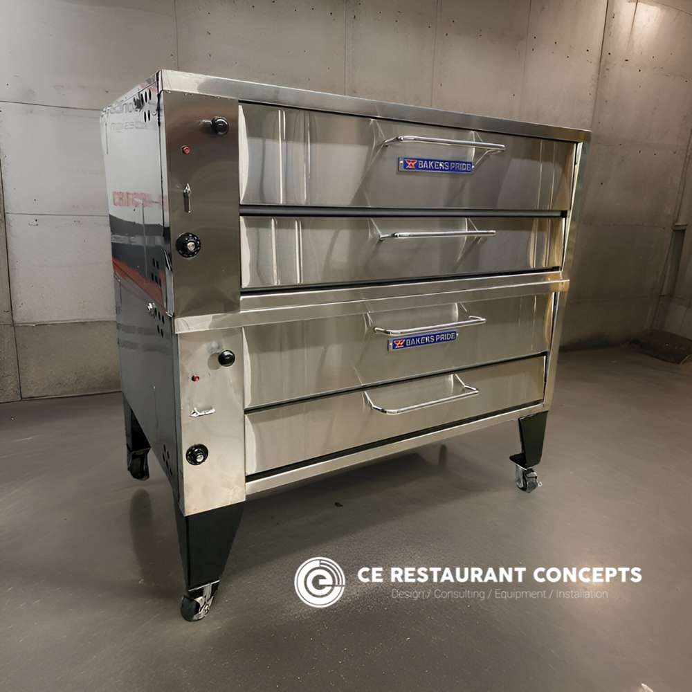 Used Bakers Pride 452 Pizza Oven Double Stack