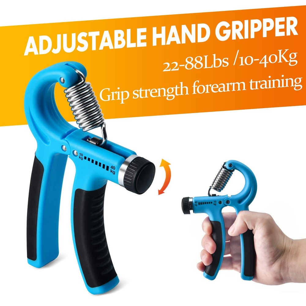 Grip Strength Trainer 7 Pack Adjustable, Finger Stretcher Resistance Extensor...