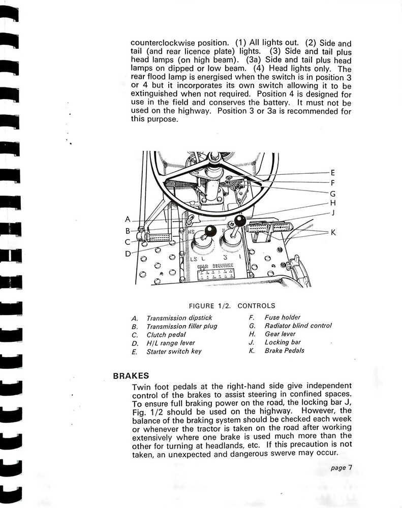 David Brown 770A 770B Tractor Operators Owners Manual Case Selectamatic 3 CYL