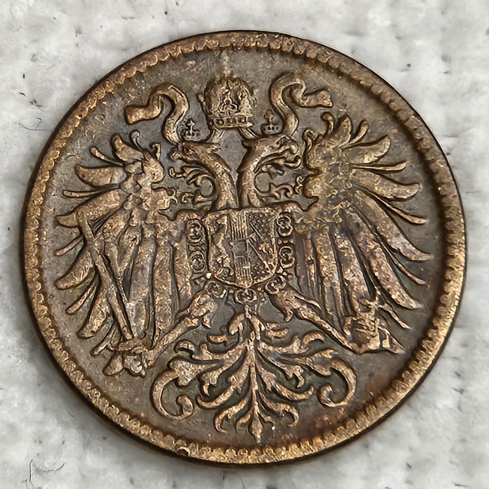 1912 Austria 2 Heller Coin