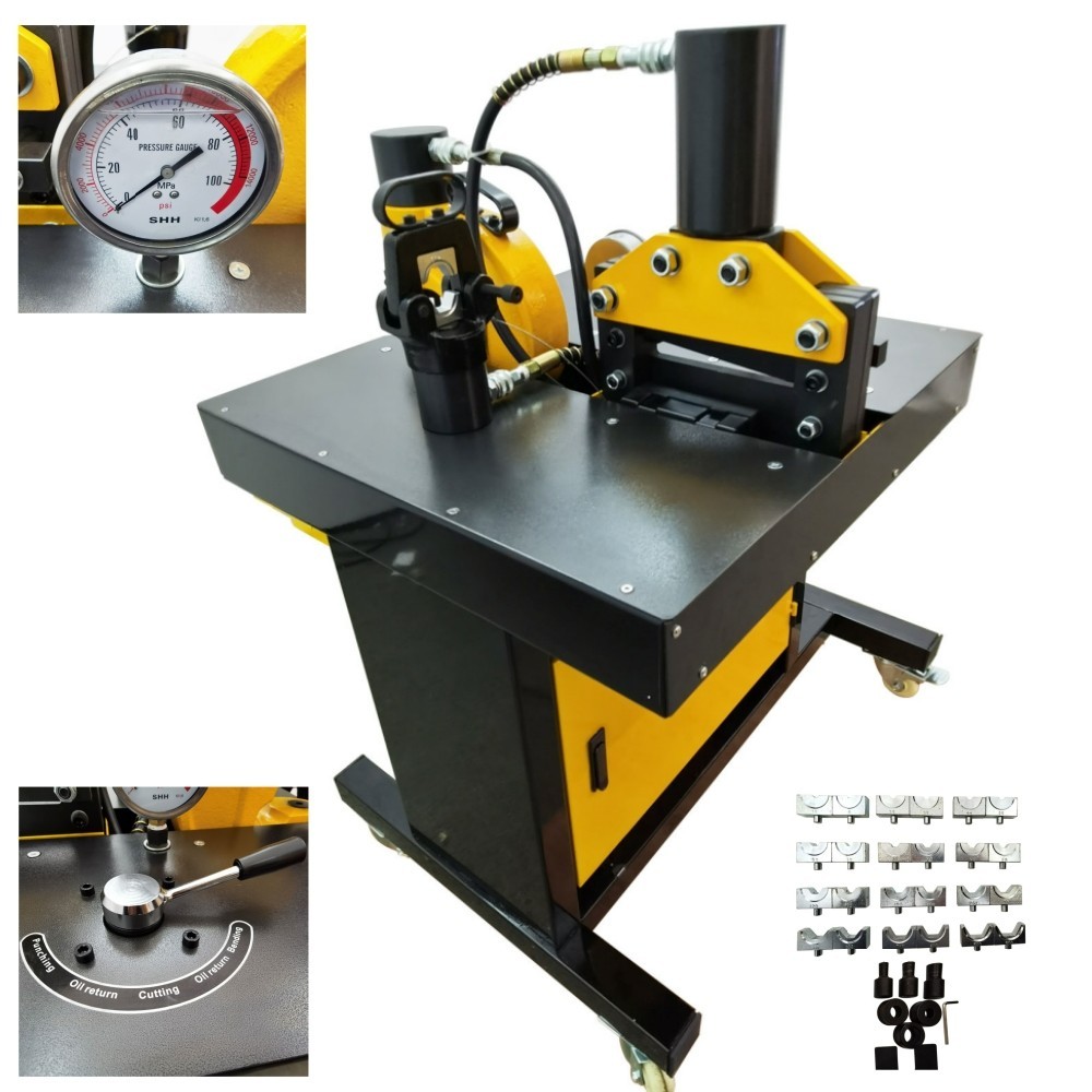 Multi-functional Busbar Processing Machine Cutting Punching Flat Bending Crimpin